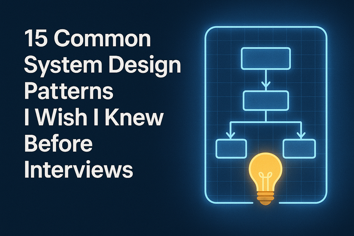 15 common system design patterns I wish I knew before interviews | by ...