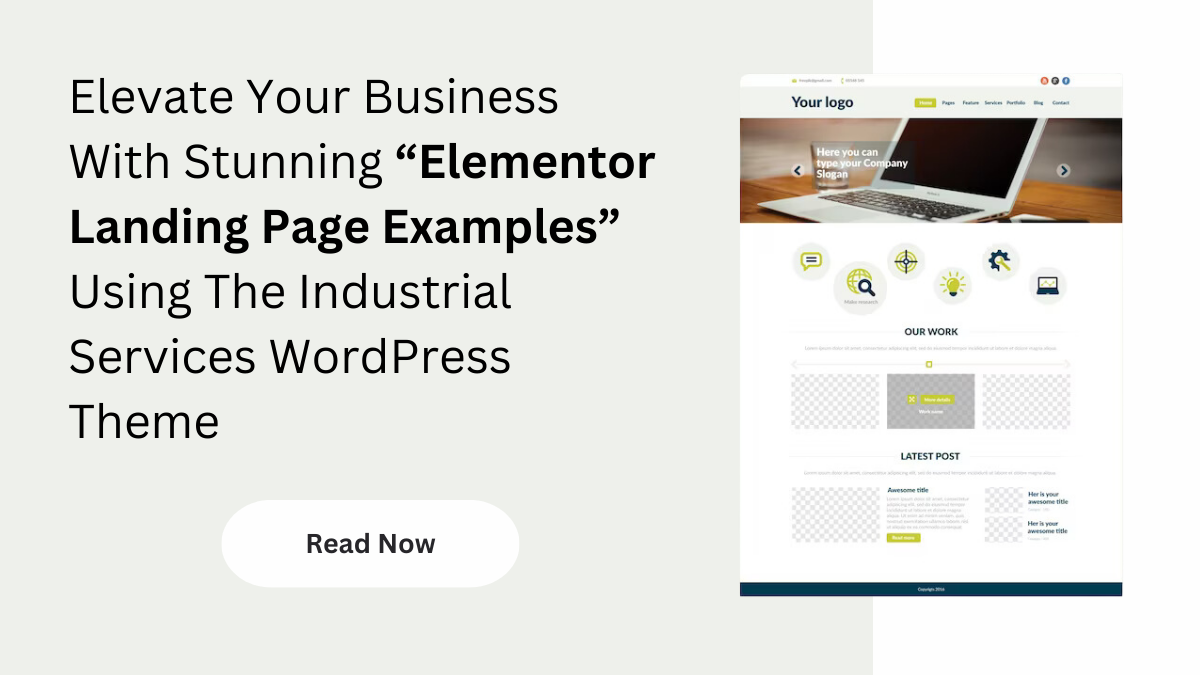 Elevate Your Business With Stunning Elementor Landing Page Examples