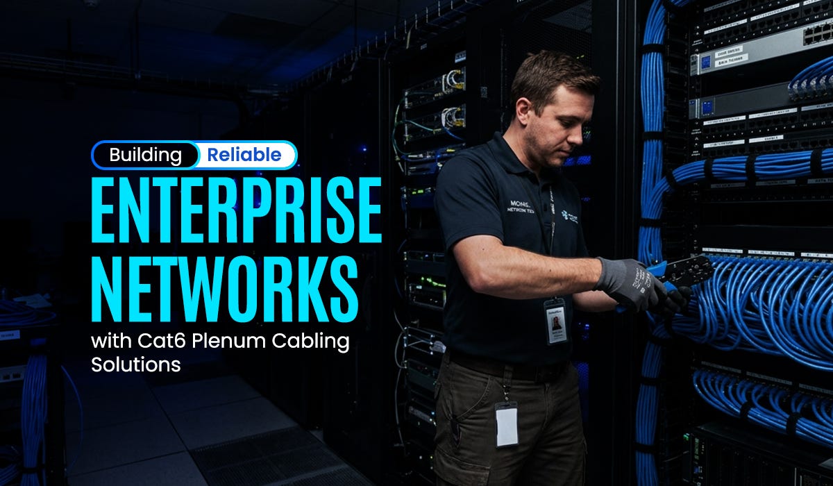 Building Reliable Enterprise Networks with Cat6 Plenum Cabling Solutions