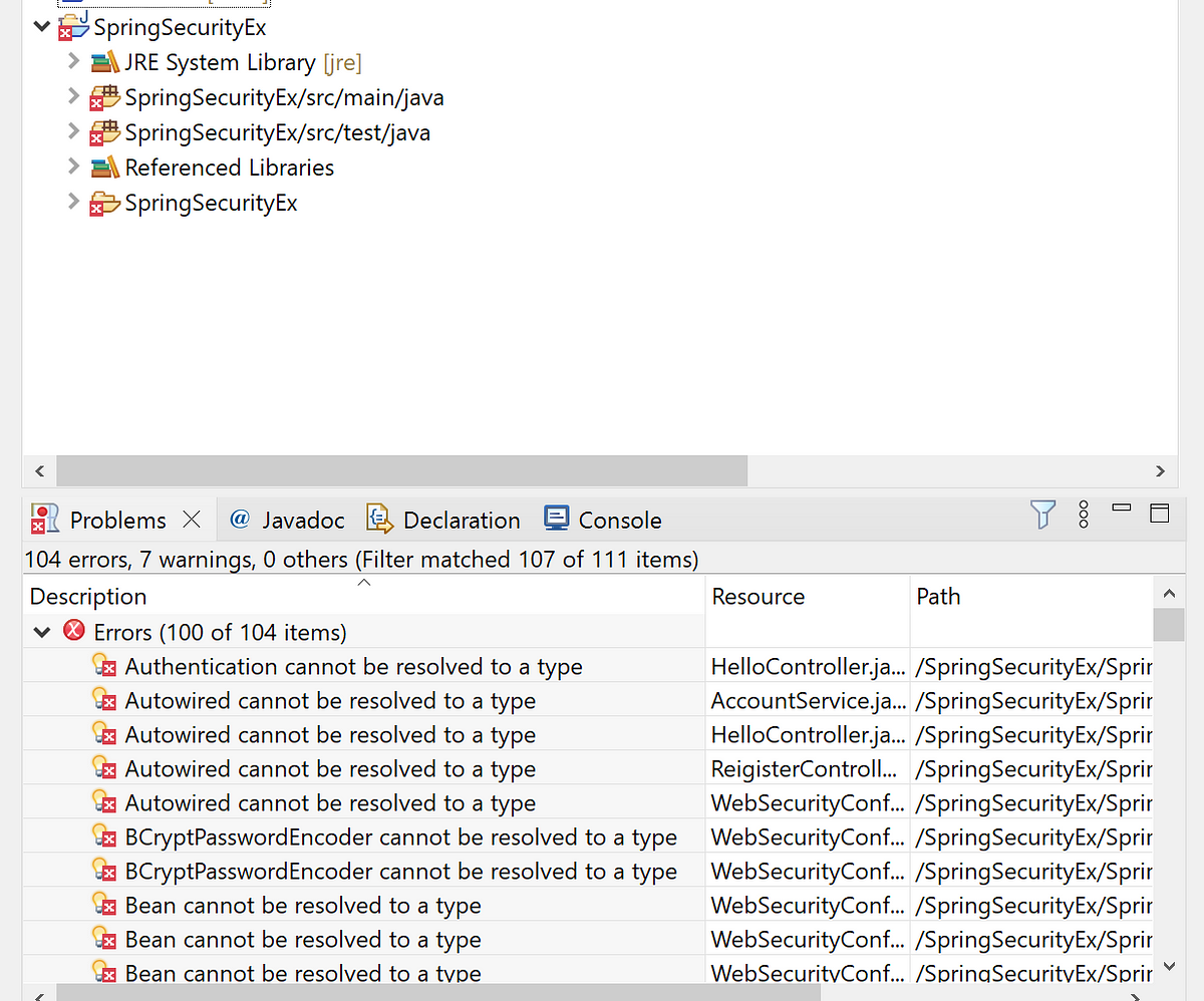 import project but Eclipse reports errors everywhere: …cant solved as a ...