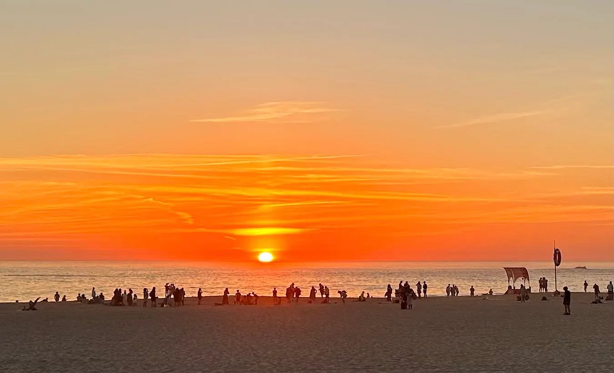 Languedoc beach at sunset