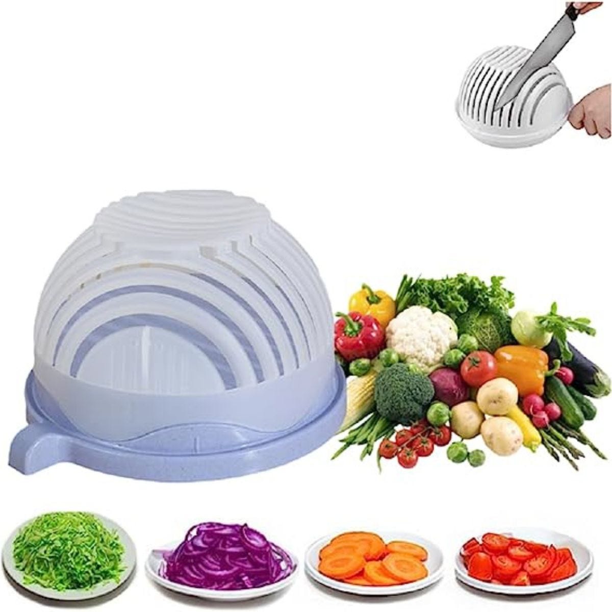 Snap Salad Cutter Bowl, Veggie Choppers and Dicers, Veggie Chopper