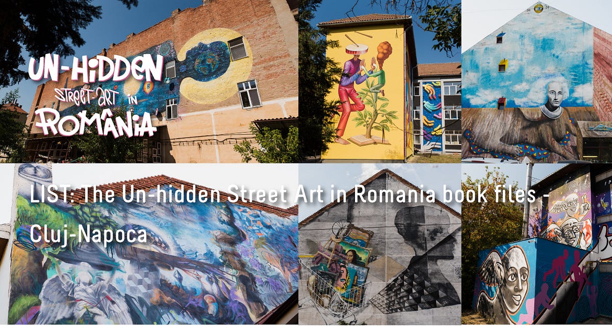 LIST: The Un-hidden Street Art in Romania book files — Cluj-Napoca | by  Cristina P / random / nwt | feeder.ro | Medium