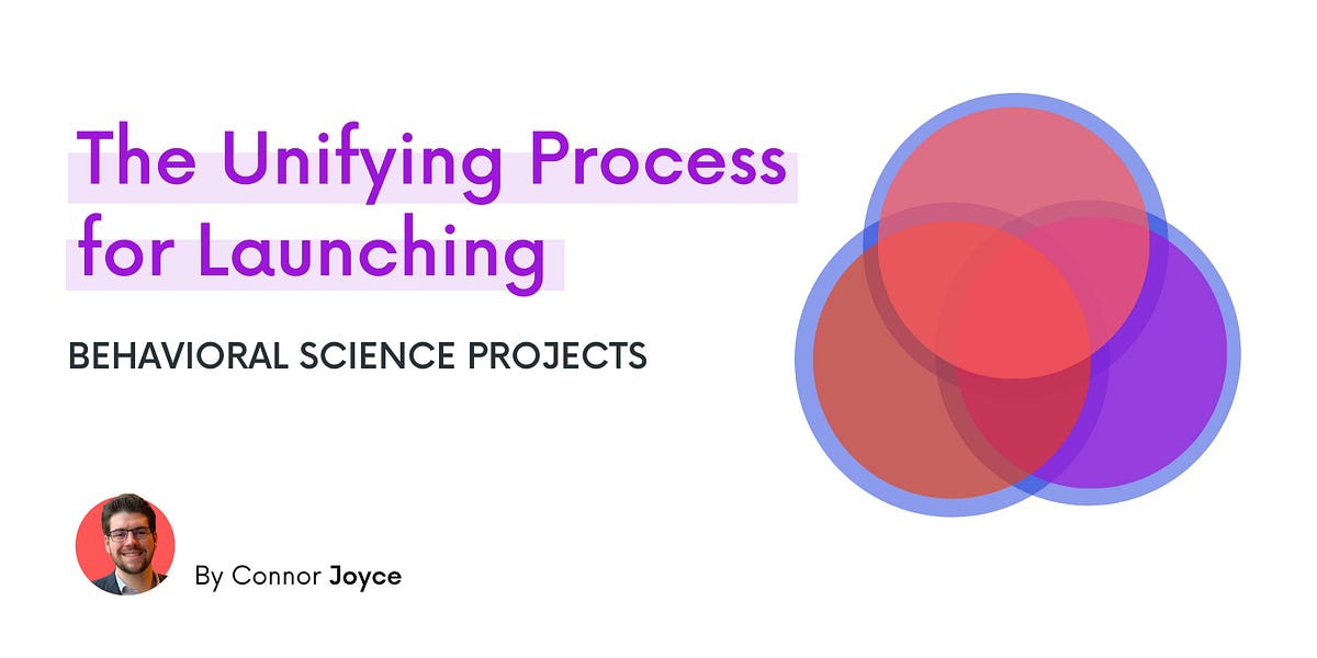 The Unifying Process for Launching Behavioral Science Projects by Connor Joyce Behavioral