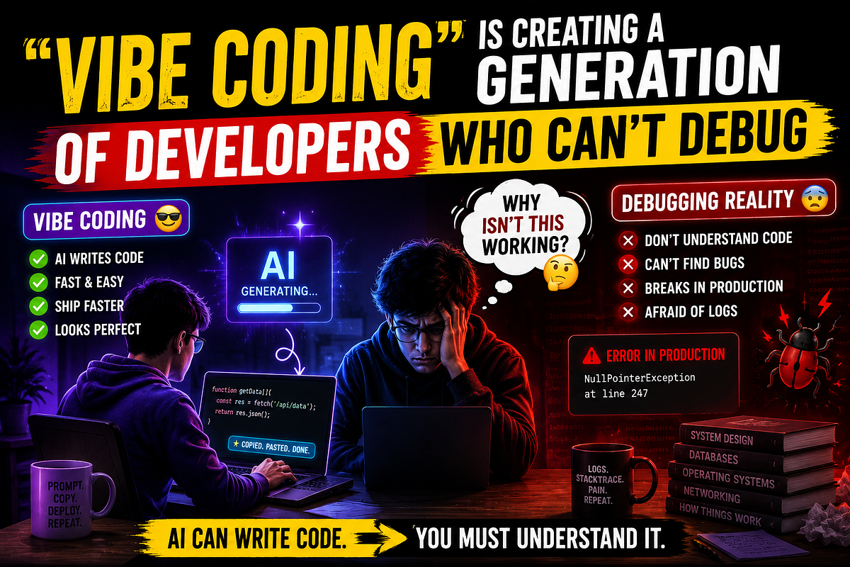 🔥 “Vibe Coding” Is Creating a Generation of Developers Who Can’t Debug ...