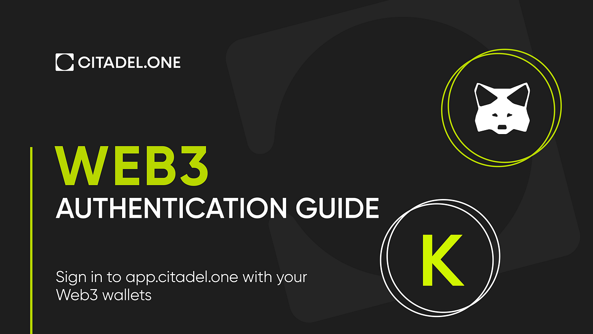 3 Authentication Guide. How to sign in to app.citadel.one with… by Citadel.One Medium