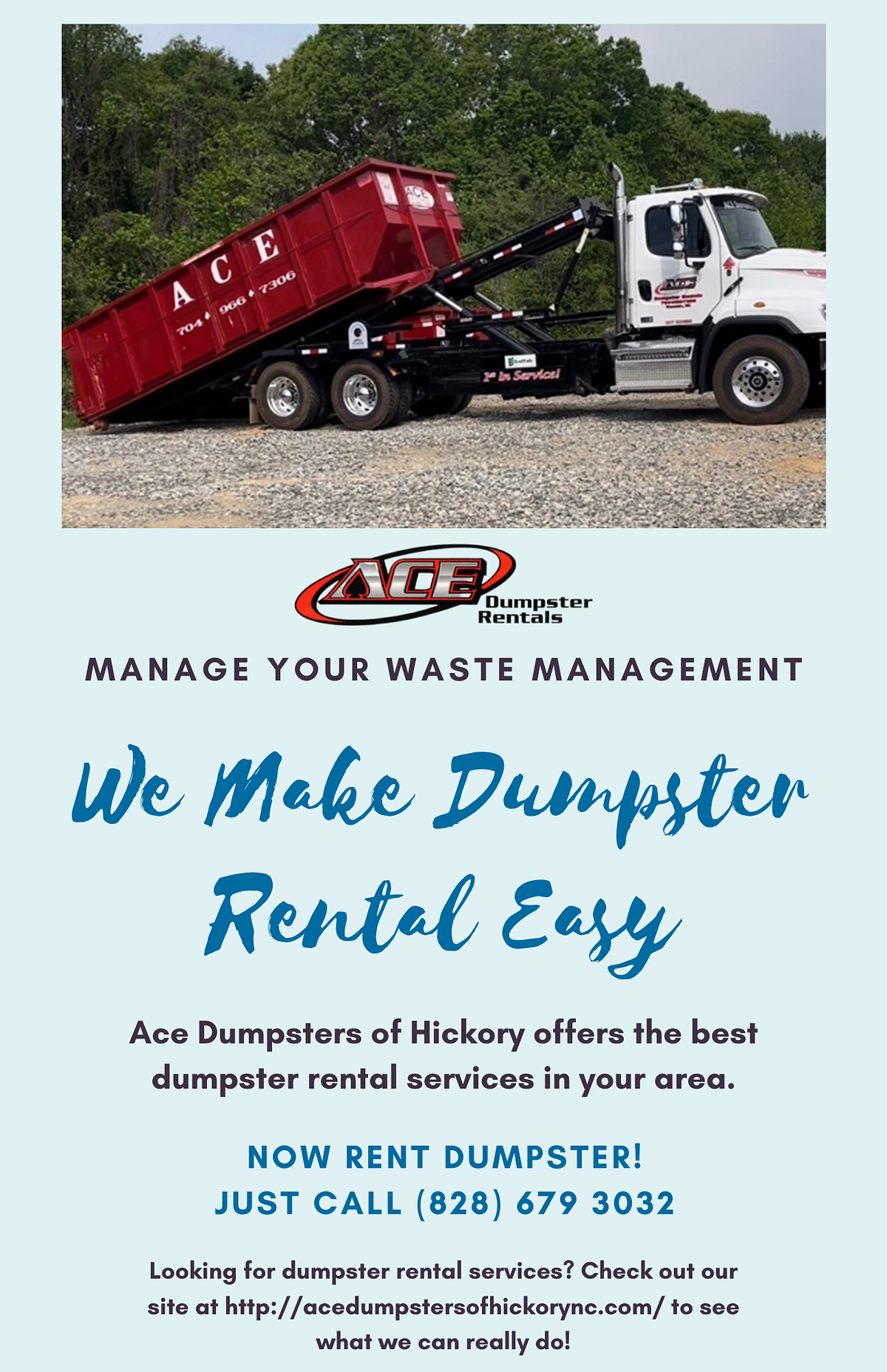 Importance Of Dumpster Rental Services by ACE Dumpsters of Hickory