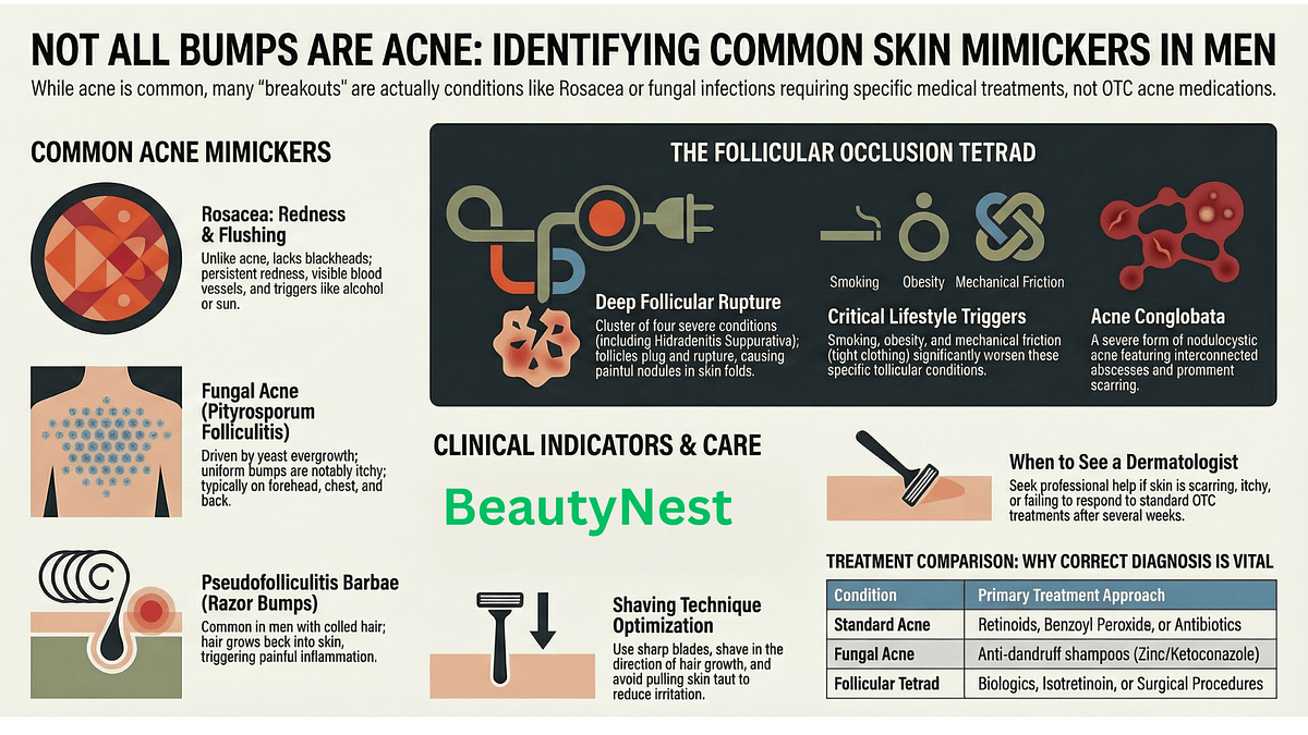 Six Skin Conditions Often Mistaken for Acne Can Lead to Wrong Treatment