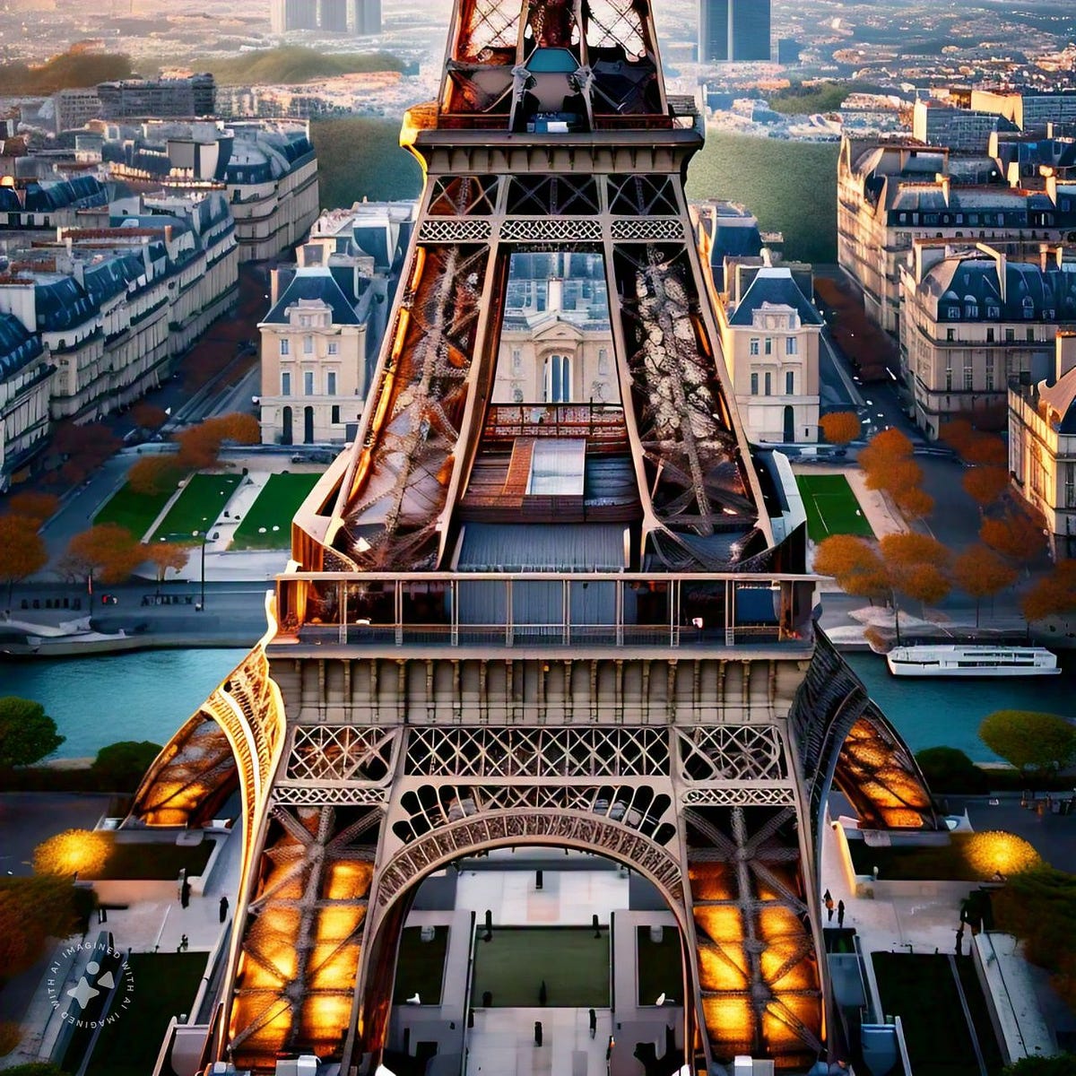 The Eiffel Tower The iconic iron lattice tower, built for the 1889