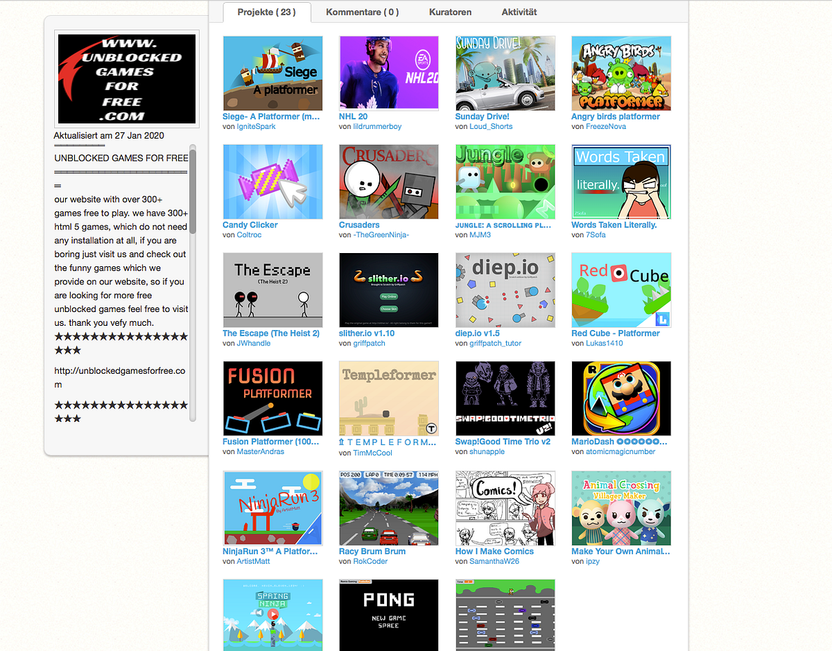 How to code your own little unblocked games for free? by Unblocked