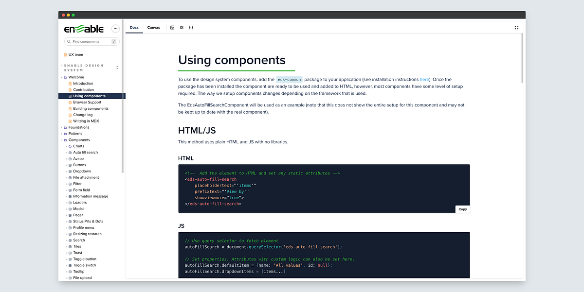 Enable Design System Deep Dive —  components vs Frameworks by