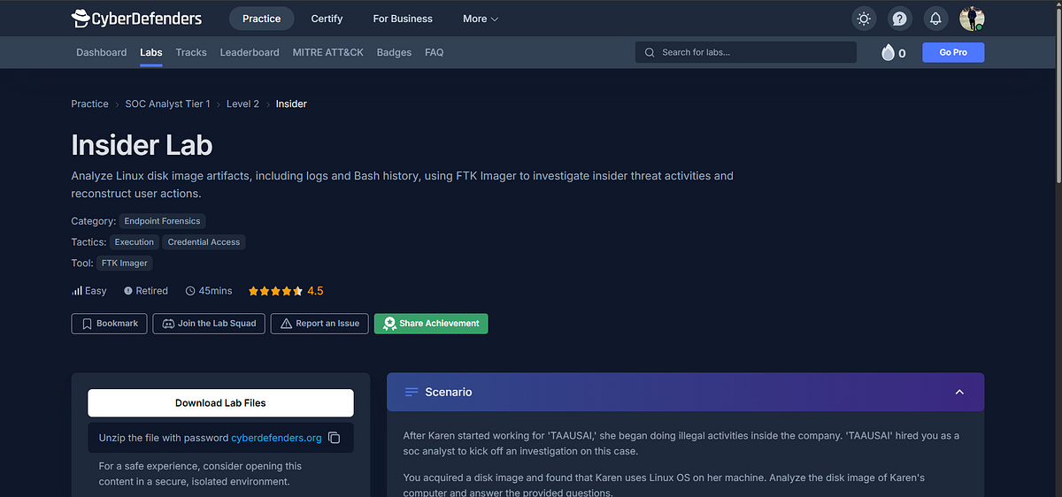 Insider Lab. Analyze Linux disk image artifacts… | by Mohamed Mosad ...