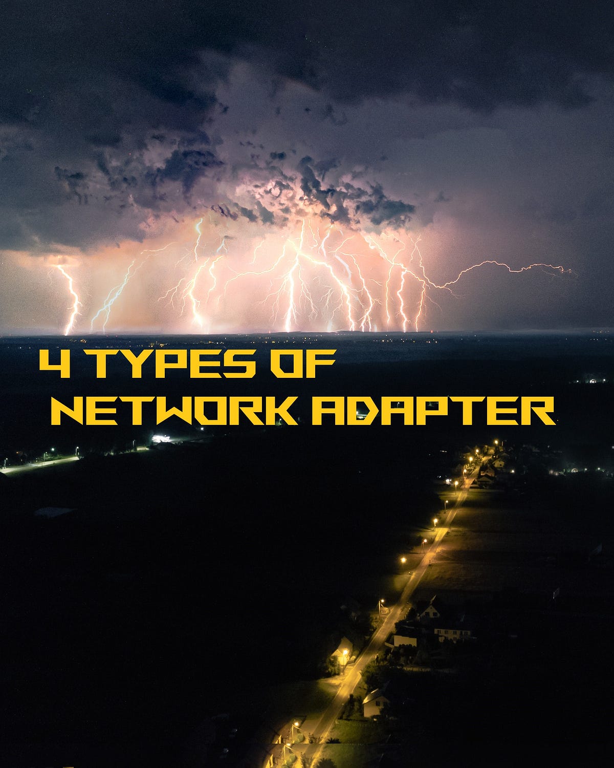 There are 4 types of network adapters in Virtual box by Harivignesh06