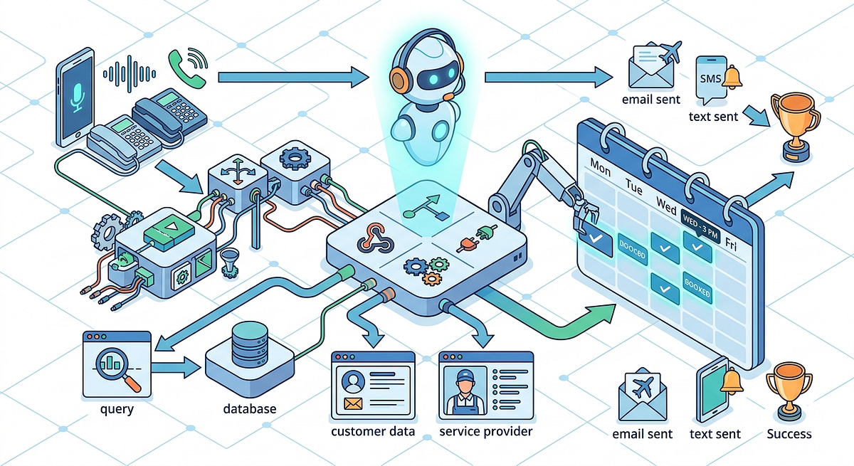 I Built an Autonomous Appointment Booking Agent with Vapi and n8n, Here Is  Exactly How It Works | by Usama Safdar | CodeToDeploy | May, 2026