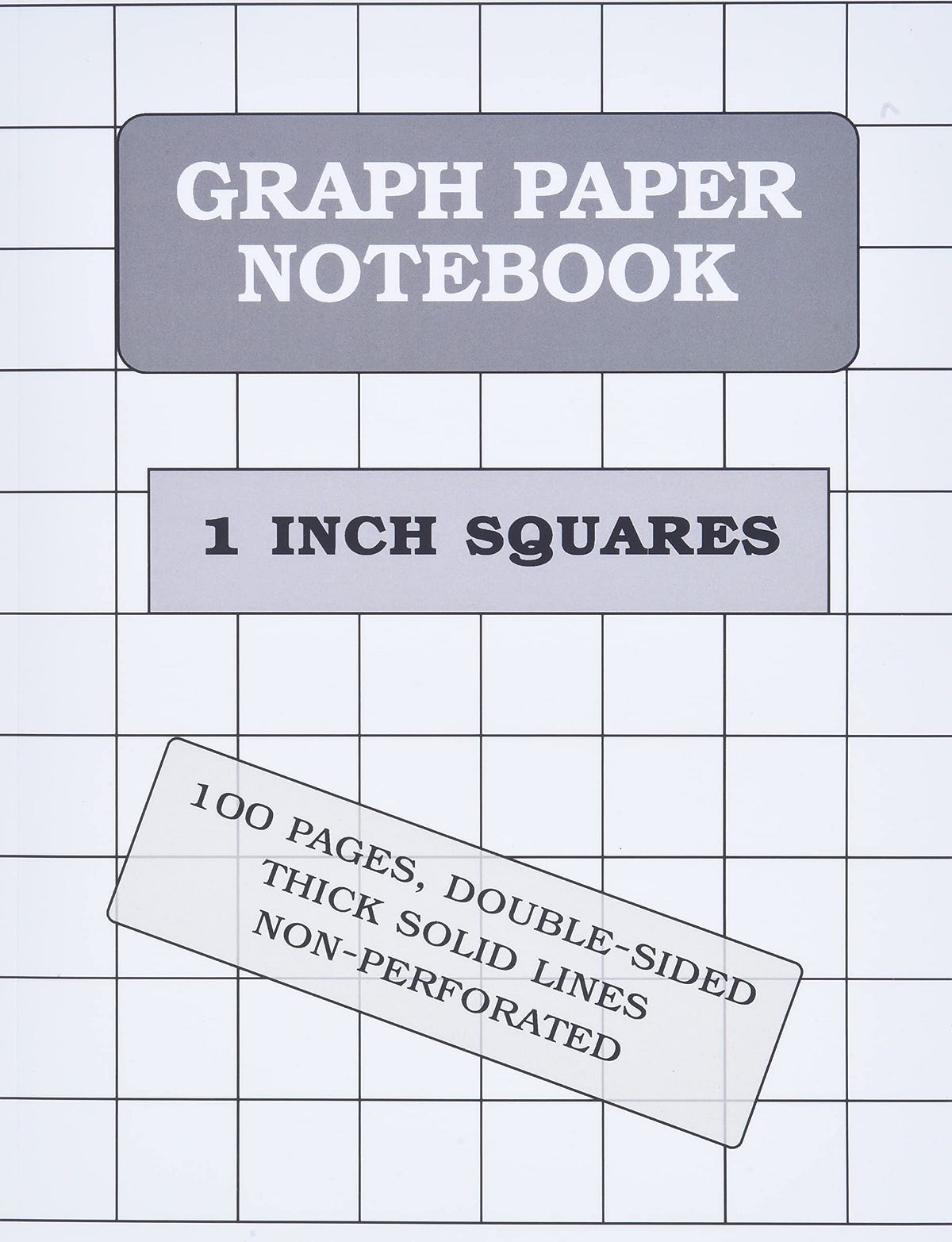 [READING]Graph Paper Notebook 1 Inch squares (100 pages, thick solid