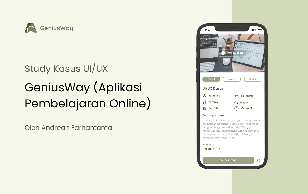 UI/UX Case Study : Genius Way ( Aplikasi Pembelajaran Online) | by ...