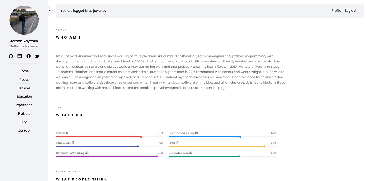 Django Tutorial: Building a Portfolio Application — Setting Up the ...