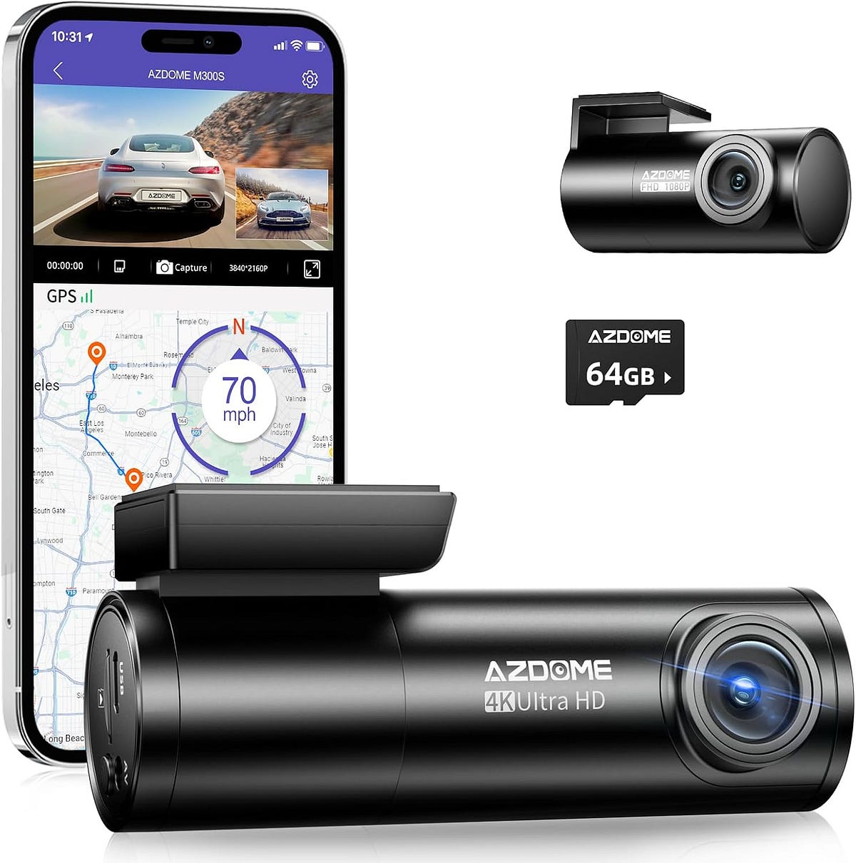 BEST DASHCAM 2024 UNDER £80!!! — AZDOME M300S 4K Dash Cam by Mahir C