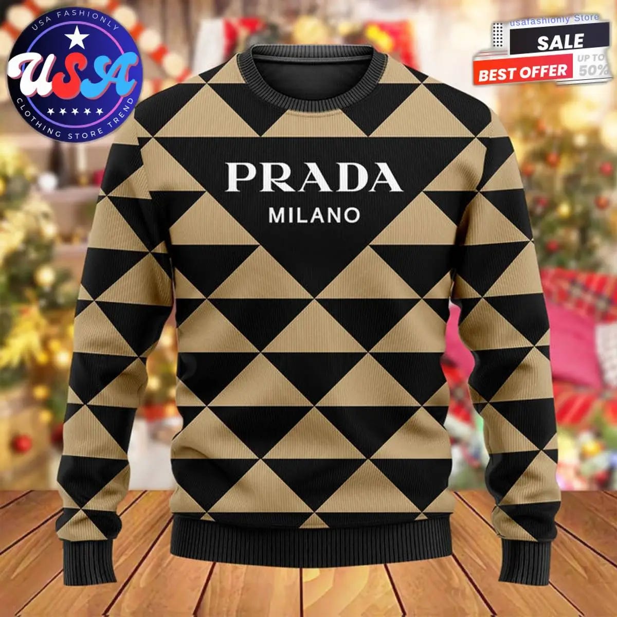 Prada Milano Ugly Sweater: Fashion Faux Pas or Festive Masterpiece  by Usafashionly Shop  Dec 