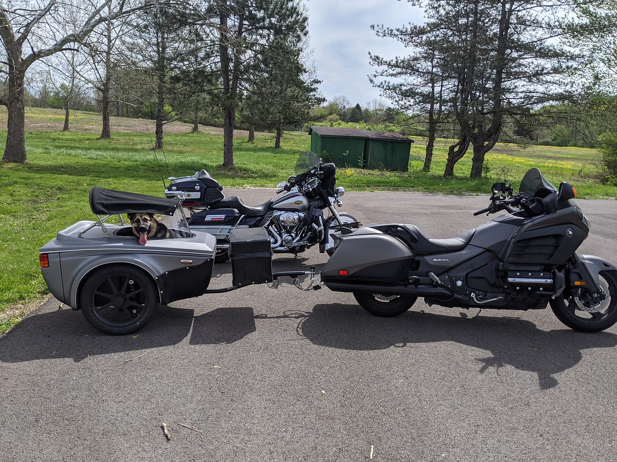 Honda goldwing with sidecar and trailer deals