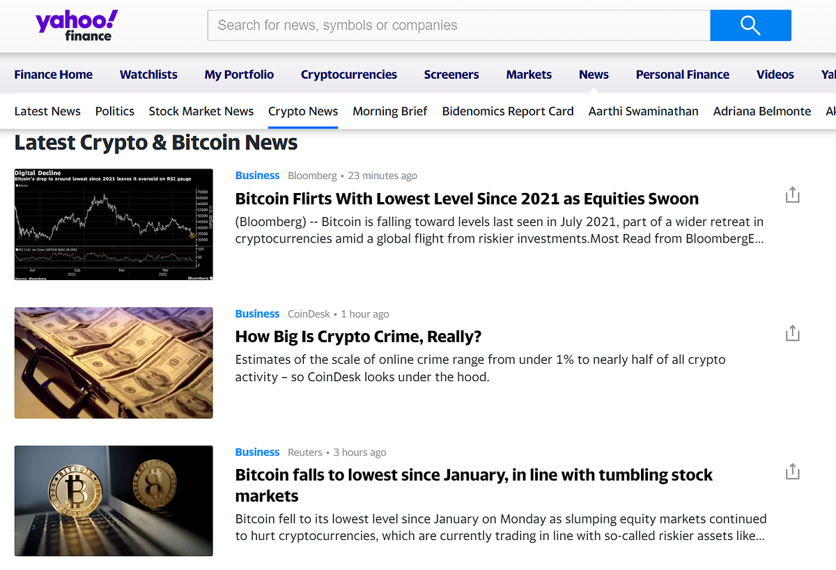 Crypto News Scraping and Analytics | by Eason | Geek Culture | Medium