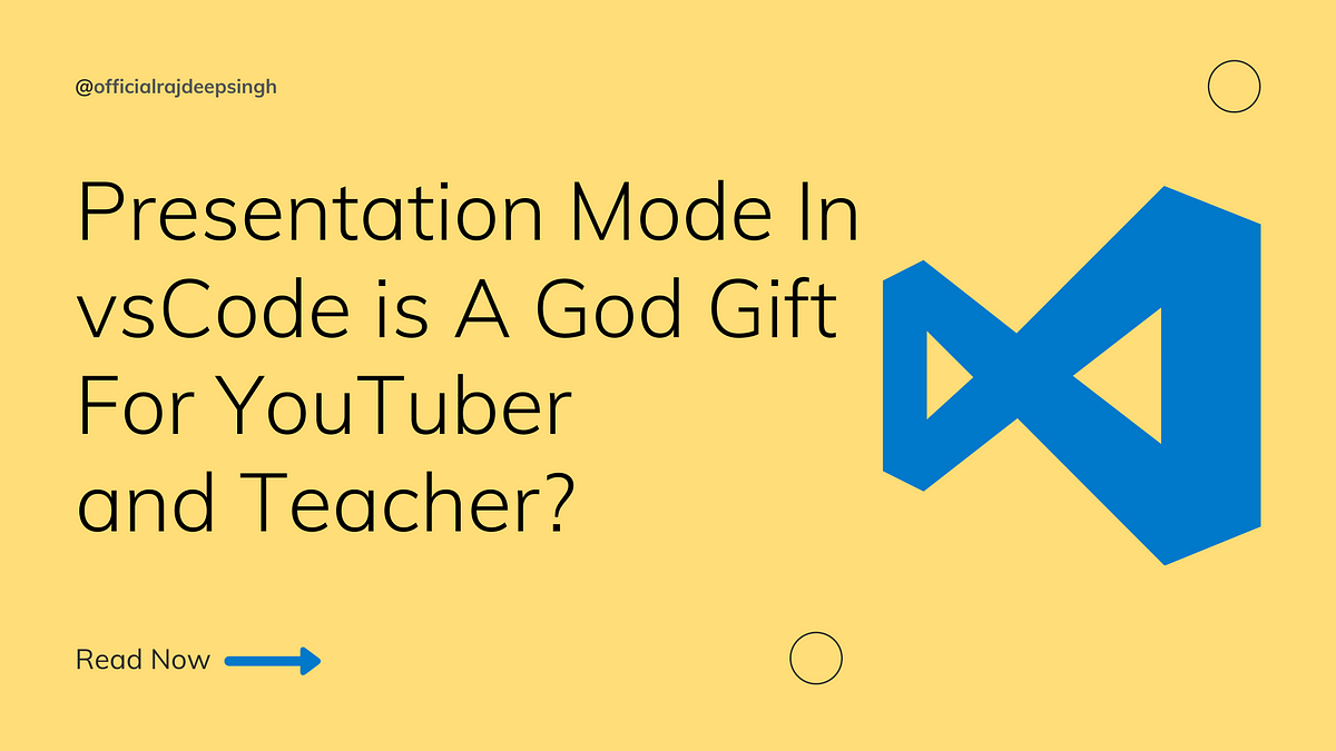 presentation mode in vscode