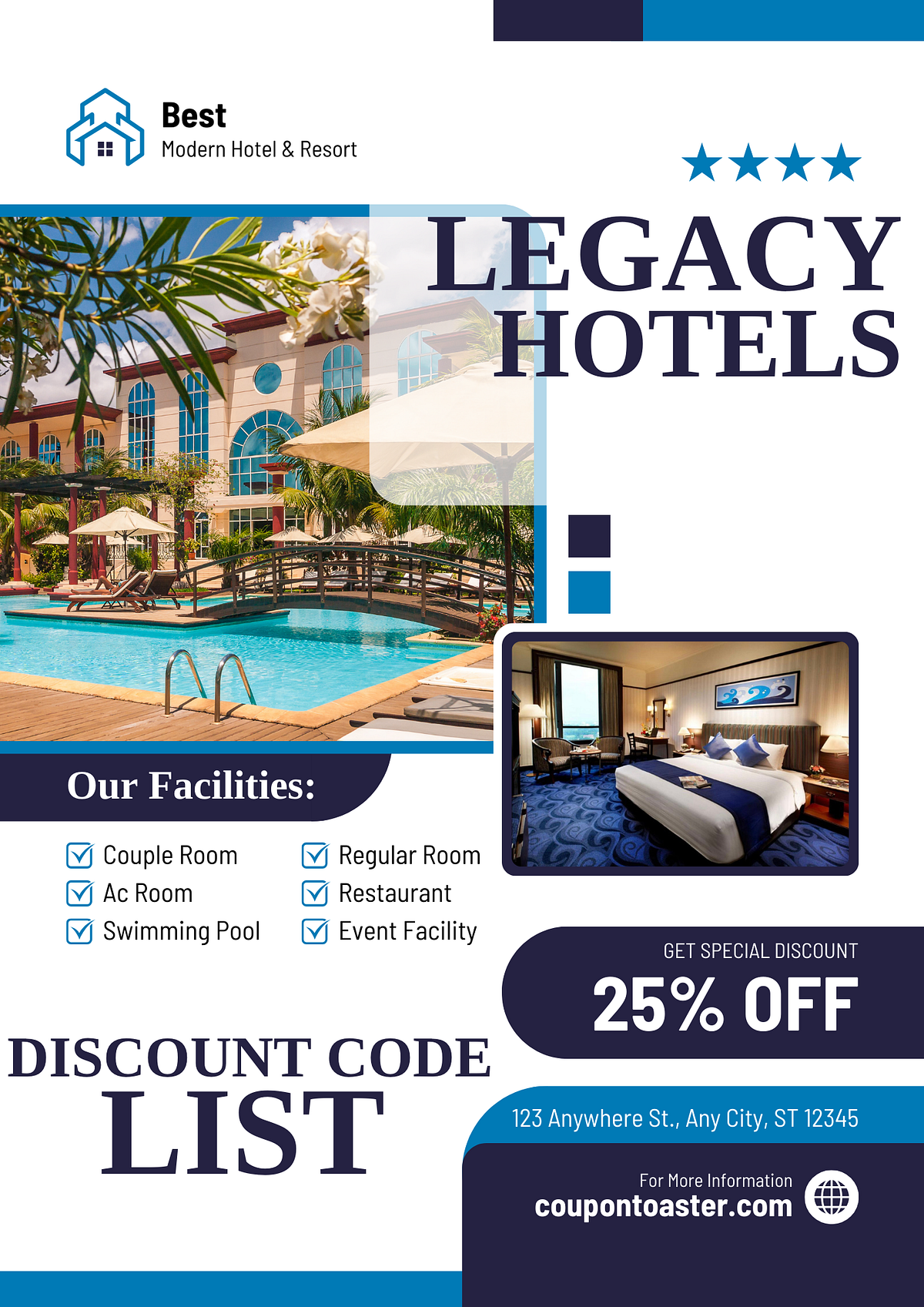 Legacy Hotels Discount, Coupon, Promo Codes CouponToaster Medium