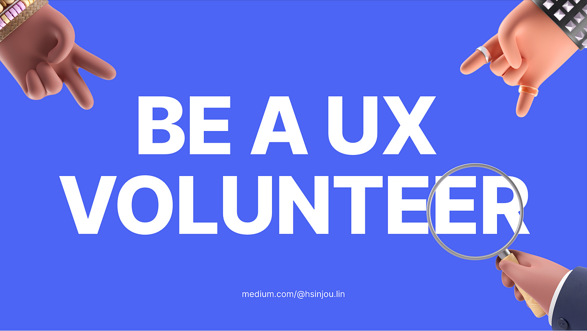 ux research volunteer opportunities