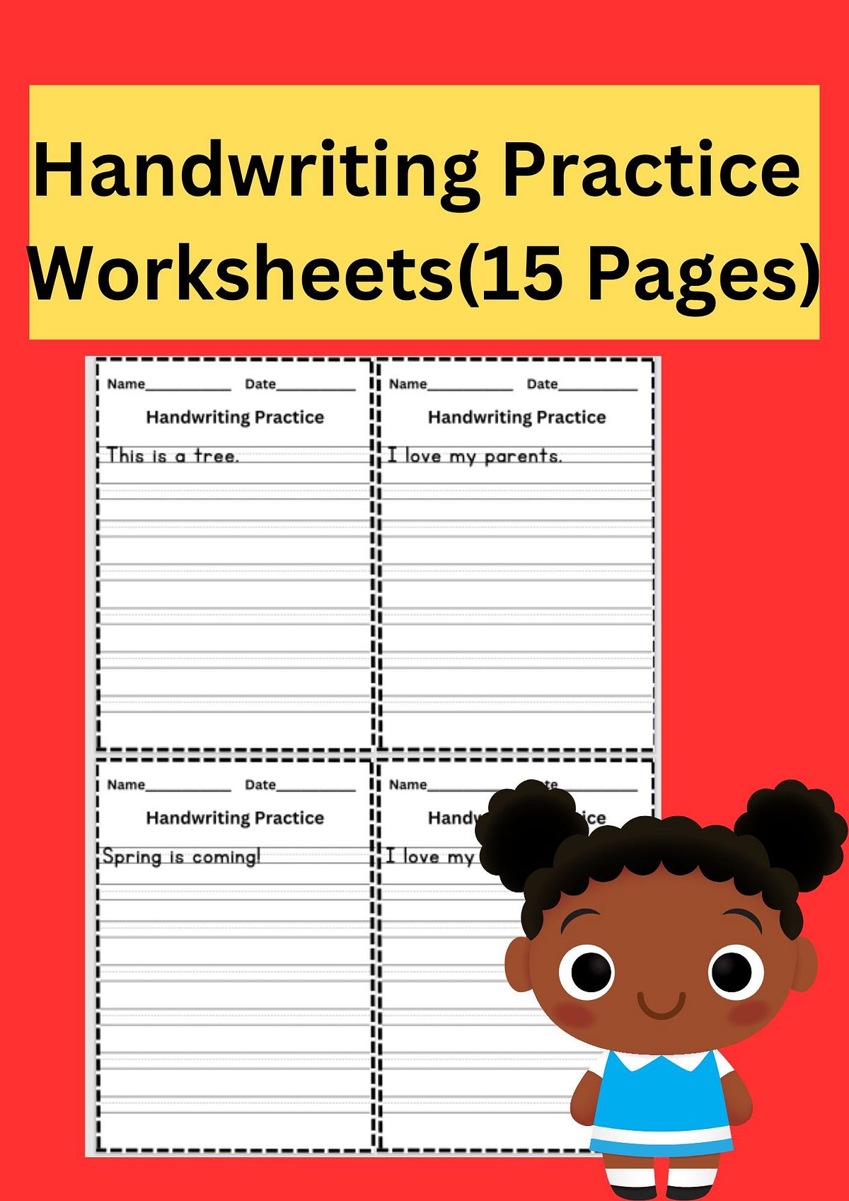 Handwriting Practice Worksheets for Pre schoolers ,Grade 1