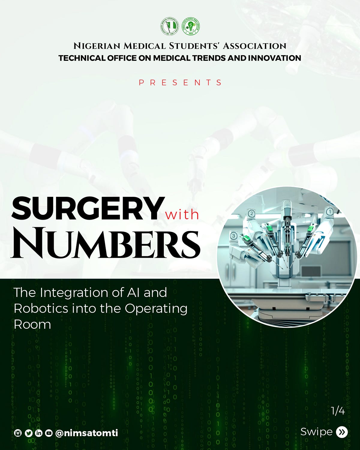 Surgery with Numbers. By Buhari Ahmad Oyindamola, NiMSA… by NiMSA