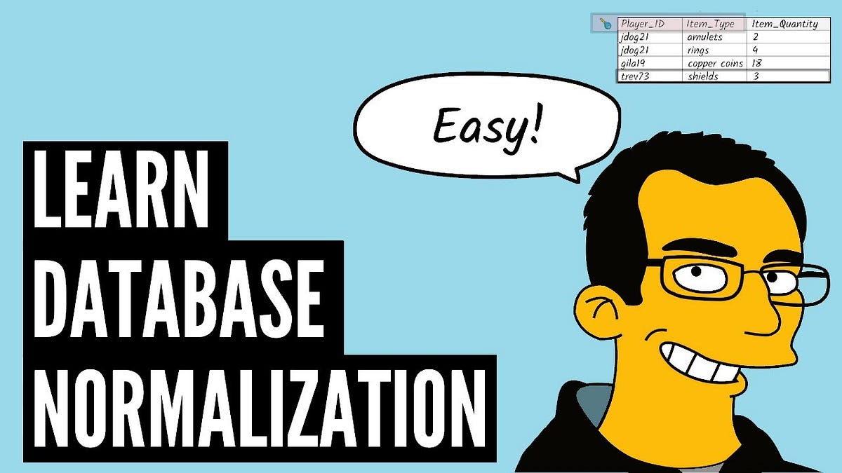 Database Normalization. Ensuring Efficiency, Integrity, and… | by ...