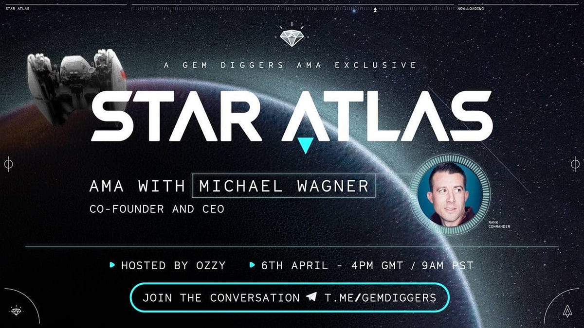 GEM DIGGERS AMA with STAR ATLAS. Join t.me/gemdiggers for more quality