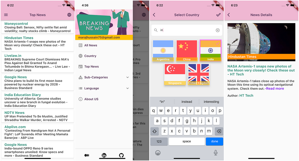 Flutter bloc clean architecture best practice news apis by maraj