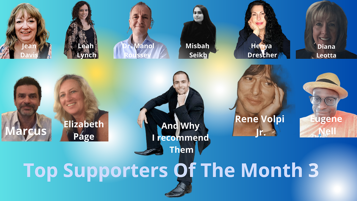 Top Supporters Of the Month Edition 3 | My Top 5 Reads
