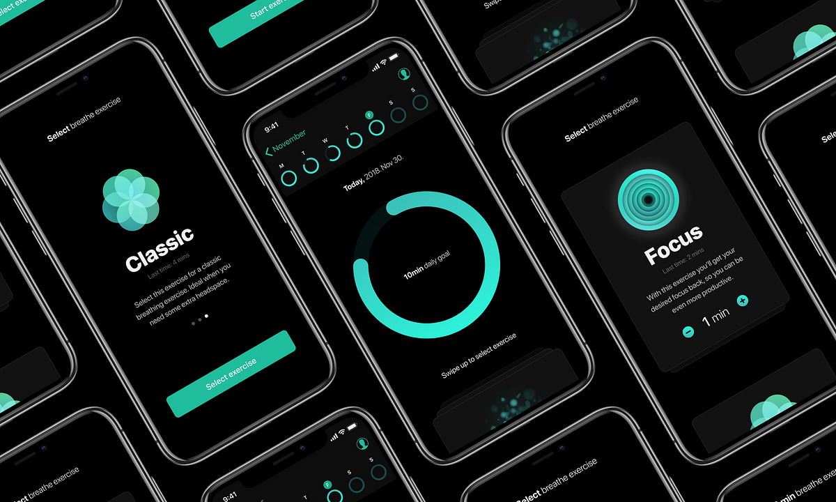 Breathe app for iOS Concept — UI/UX case study of bringing the Breathe app from watchOS to iOS