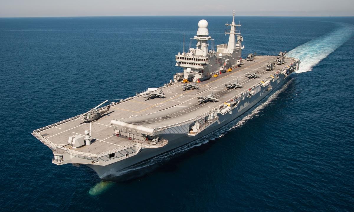 Why is there an Italian aircraft carrier ship in China's | by Commander K.  | Medium