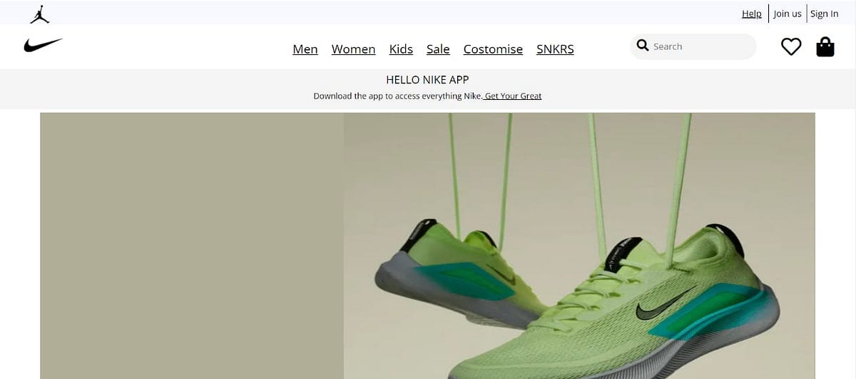 The Clone of Nike website. Hello everyone, | by Roshanindane | Medium