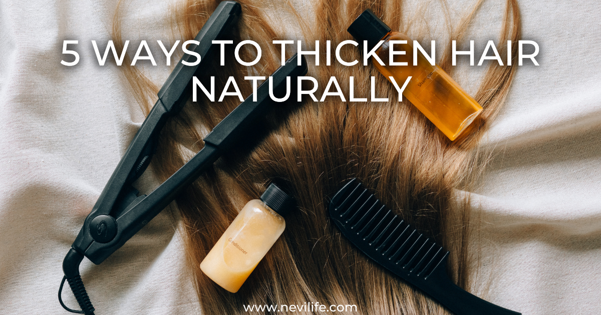 5 Ways to Thicken Hair Naturally. 1 Pay attention to your diet Vitamin… by Glesspena