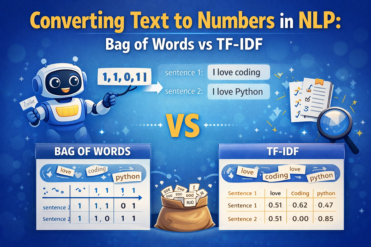 How Machines Understand Text: Converting Words into Numbers using Bag ...