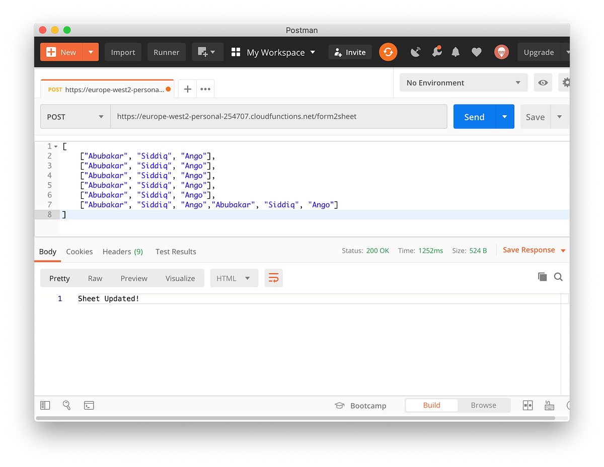 How to collect form data from a JAMStack website to Google Sheets using
