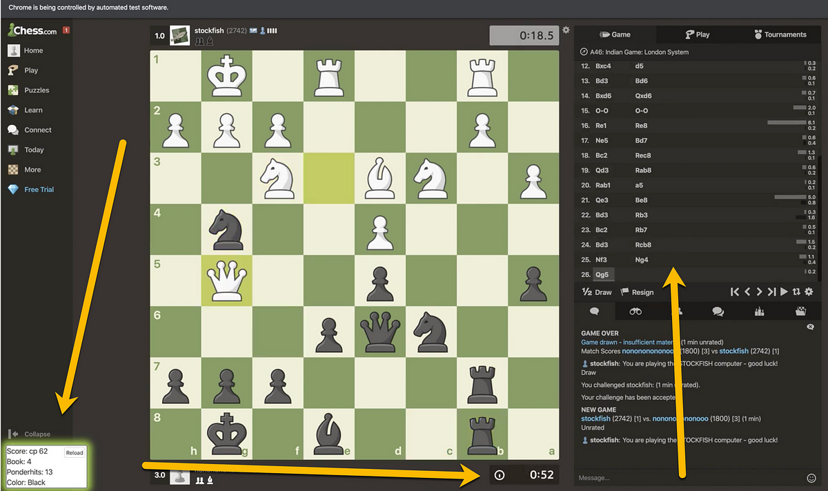 How to use a chess-bot on FlyOrDie 