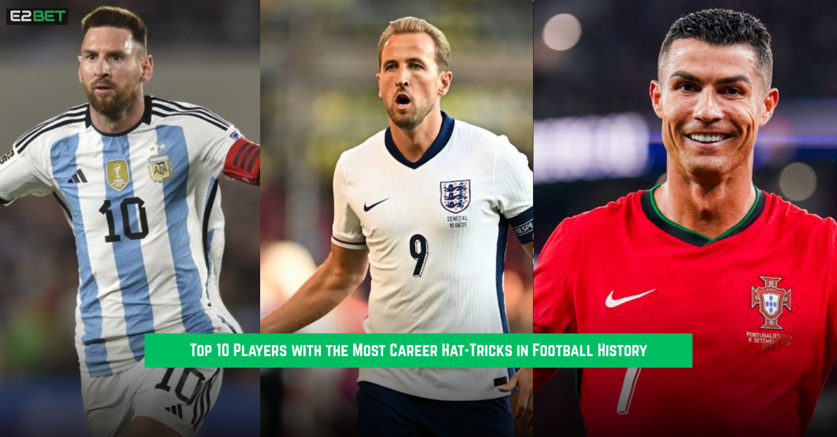 Top 10 Players with the Most Career Hat-Tricks in Football History