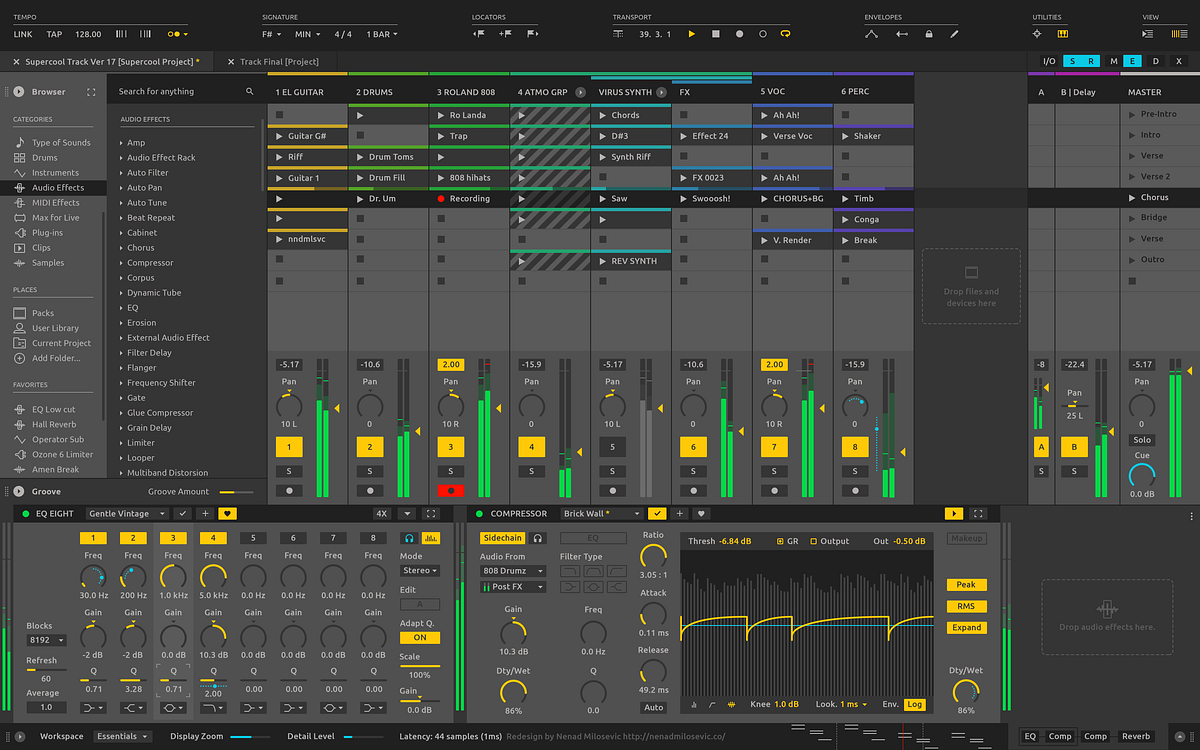 Ableton Live Redesign | by Nenad Milosevic | Medium