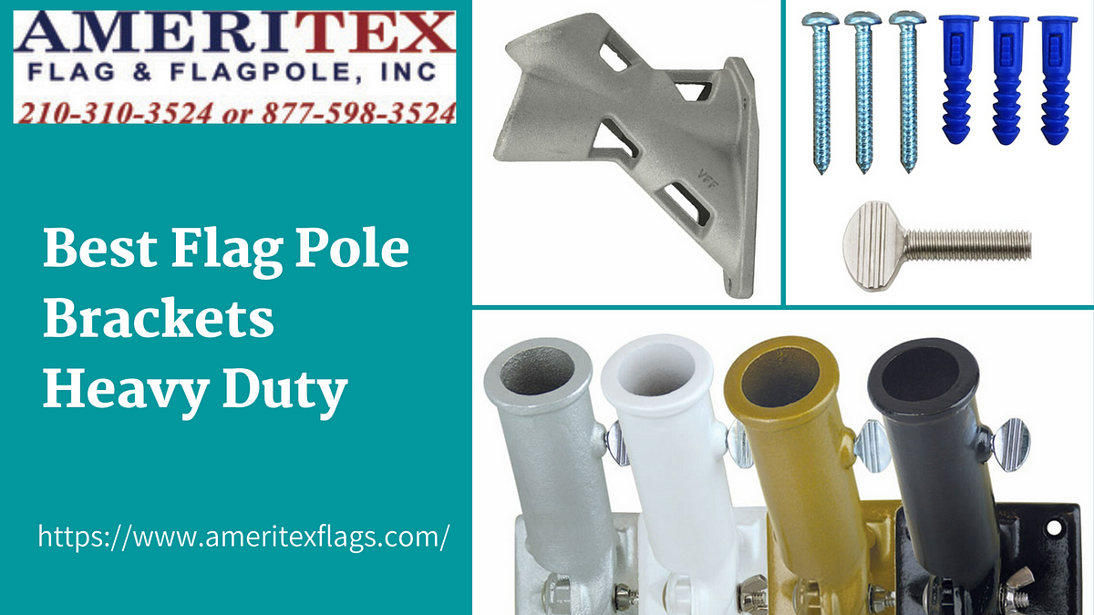 How to Attach Flag Pole Brackets Heavy Duty to Railings by David