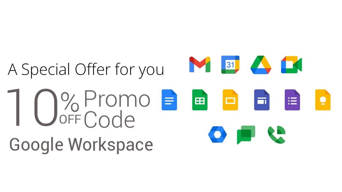 Google workspace promotion code 2022 Get 10 Off by Jatin Sp Medium