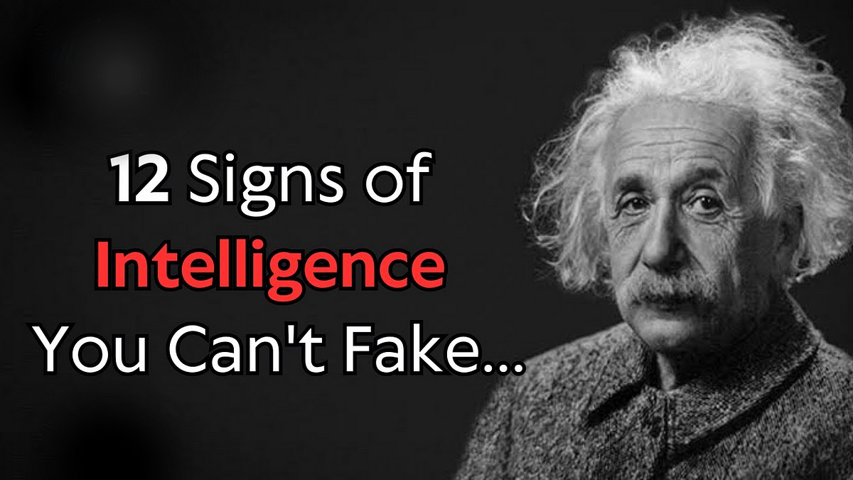 12 Signs of Intelligence You Can’t Fake — Albert Einstein || Best ...
