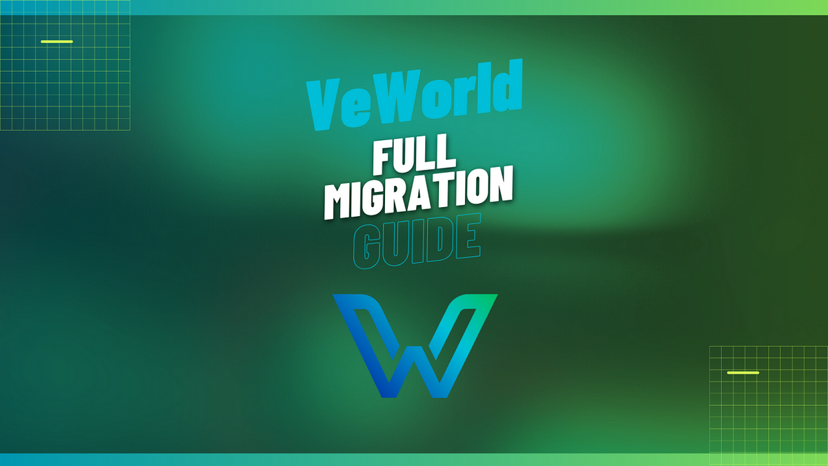 VechainThor Mobile Wallet To Enter Storage-Only Mode From Dec 31st— VeWorld Wallet Migration…