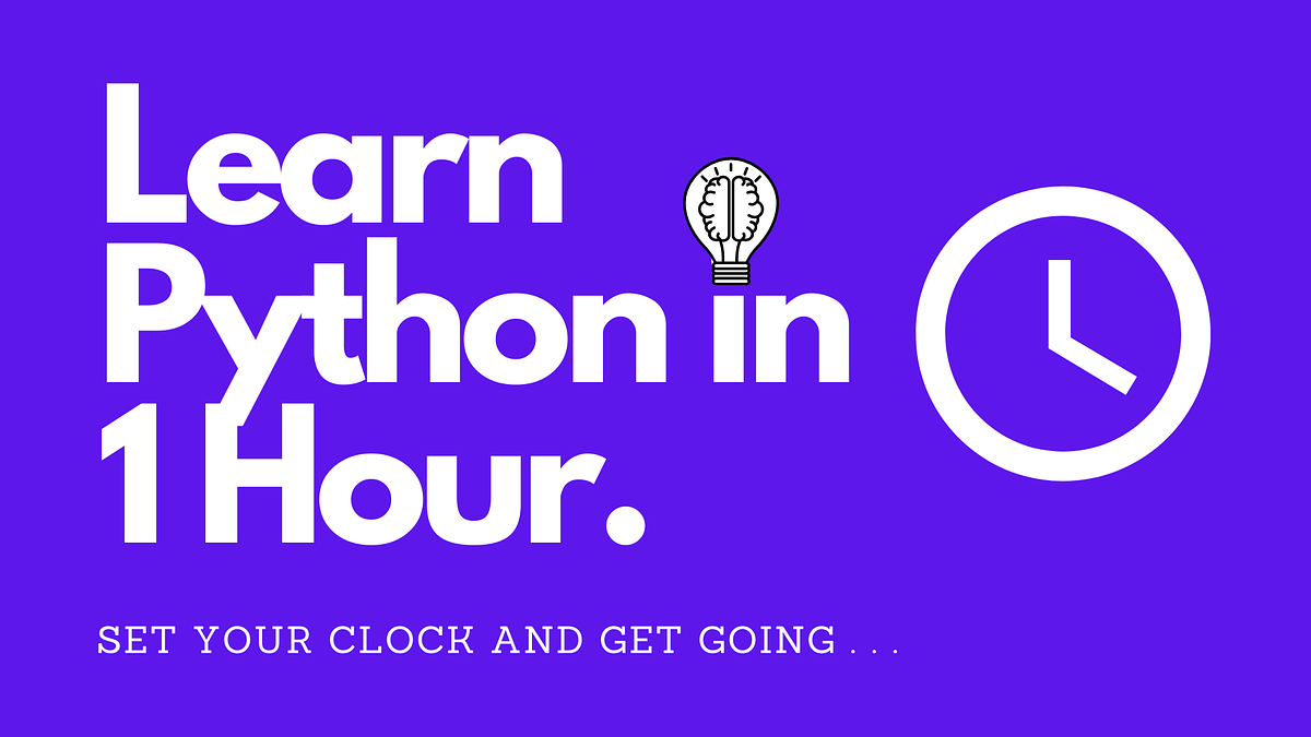 Learn Python in 1 Hour ( Part-1 ) | by Rishabh IO | Medium