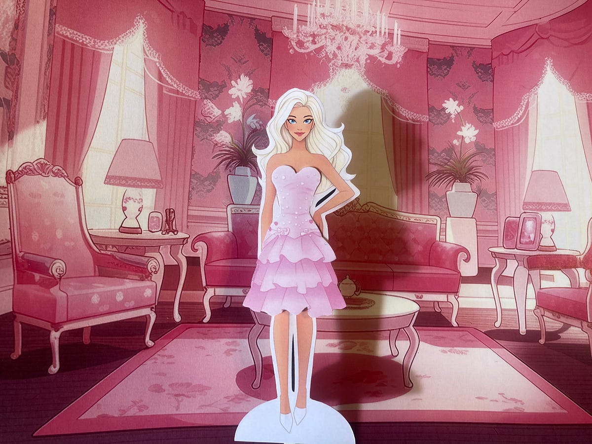 How to make Barbie paper dolls with AI art