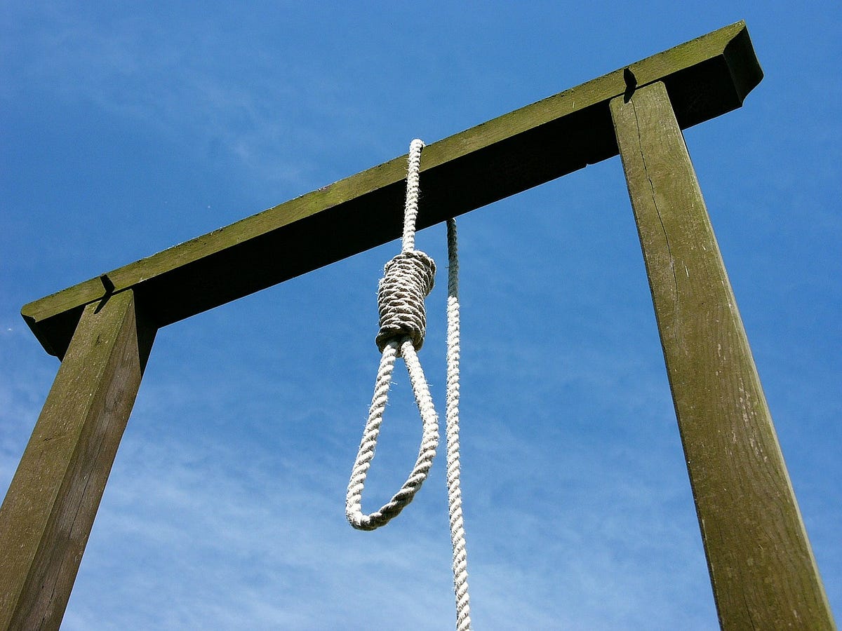 Fun fact: The noose is not the knot used to hang people, to hang
